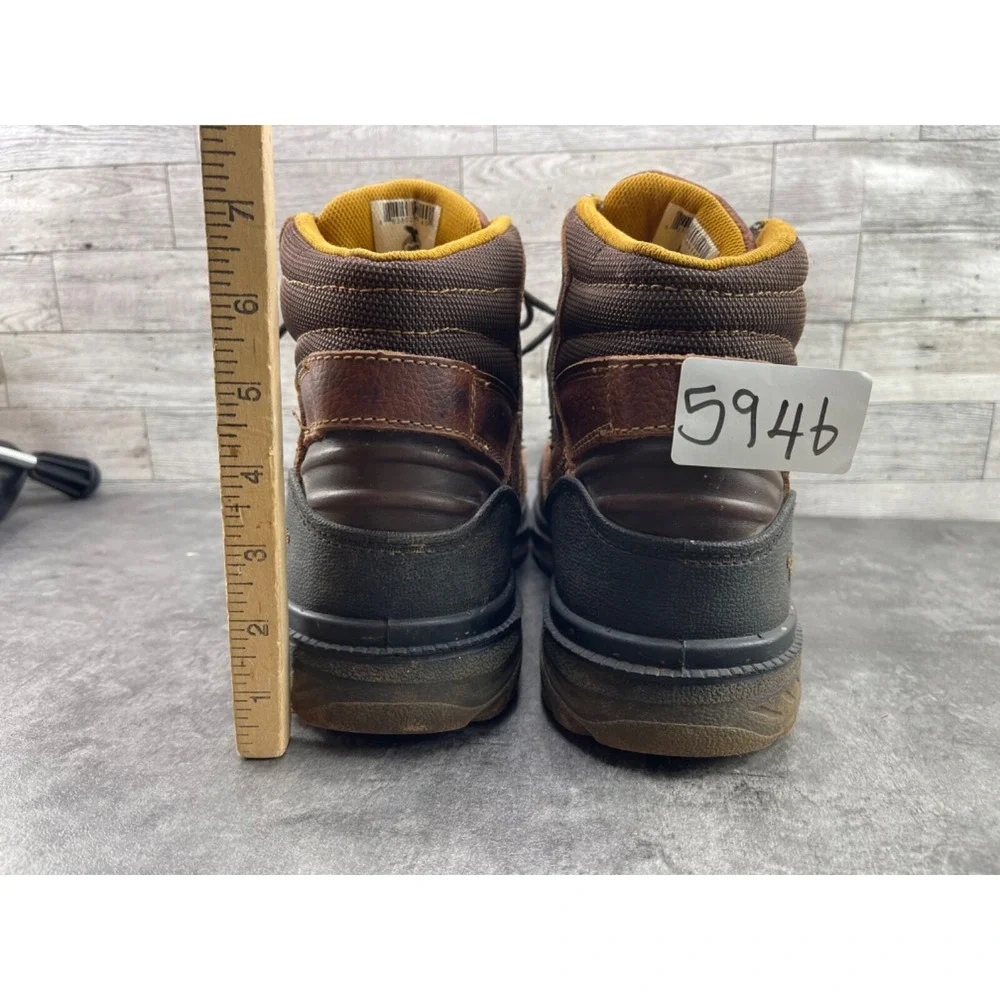 Georgia Zero Drag 6in Safety Boots Mens 13M Brown Leather Steel Toe Work Hi